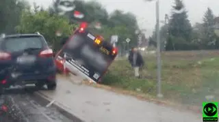 Wypadek pod Warszawą