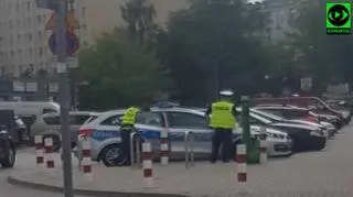 Akcja policji przy metrze Wawrzyszew