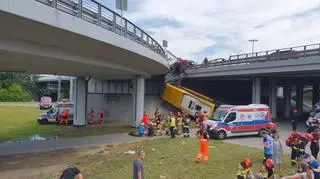 Wypadek autobusu miejskiego w Warszawie