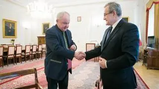 Przemysław Mrozowski i Piotr Gliński