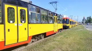 Awaria trakcji tramwajowej