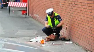 Potrącenie na terenie centrum handlowego