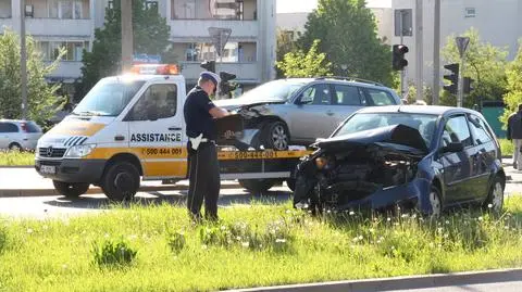 Na Ursynowie zderzyły się dwa fordy i renault