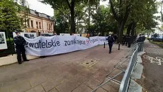 Protest przed Trybunałem Konstytucyjnym