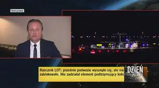 Pasażer o lądowaniu samolotu