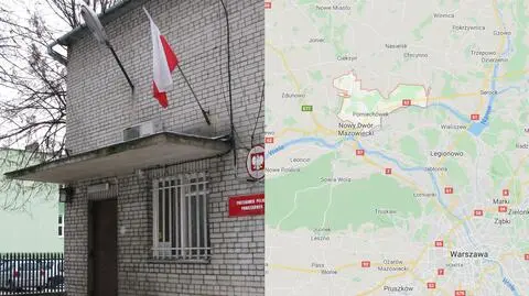 Ciała małżonków znalezione w jednym z mieszkań w Pomiechówku. "Mieszkali nad komisariatem policji"