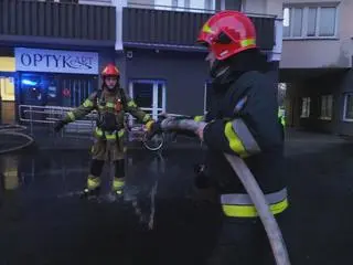 Akcja strażaków na Pradze Południe 