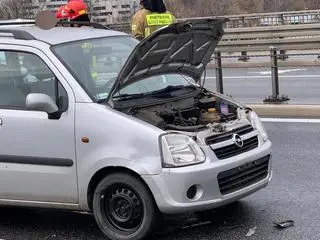 Kolizja na moście Łazienkowskim 