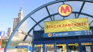 Stacja Centrum zamknięta