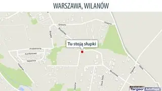 Tutaj zamontowano słupki