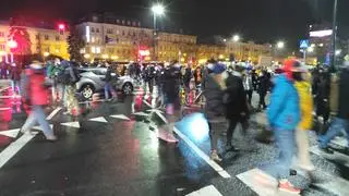 Protest w Śródmieściu