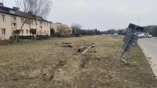 Przejechał przez rondo w Wieliszewie, trafił do szpitala