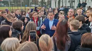 Protest licealistów w Sulejówku