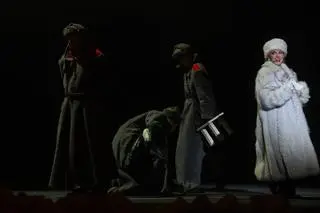 Próba przed spektaklem "Najlepsze miasto świata. Opera o Warszawie"