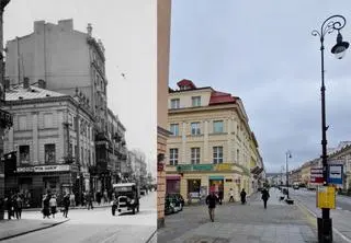 Kamienice przy Nowym Świecie 56 i 58, zestawienie z lat 1938 i 2025