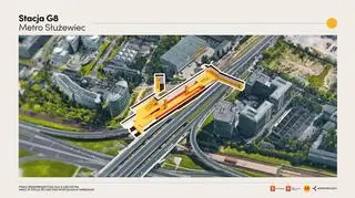 Stacja Służewiec na linii M4