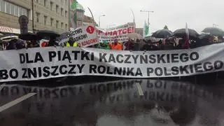 Protest rolników w Warszawie