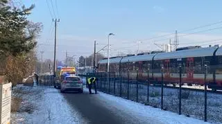 Potrącenie w Legionowie przez pociąg SKM 