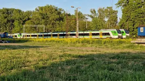 Wypadek na torach w Warszawie