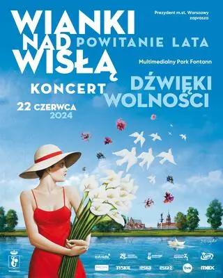 Plakat promujący Wianki nad Wisłą