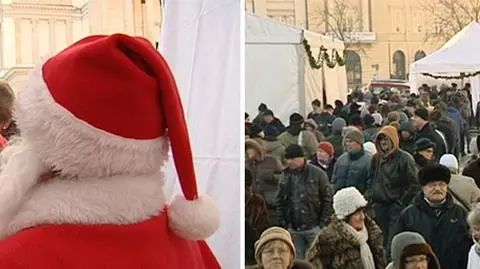Wigilia z prezydent miasta na placu Teatralnym
