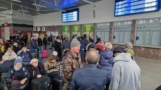 Dworzec Gdański podczas zamknięcia stacji Warszawa Centralna