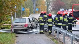 Wypadek na Wisłostradzie