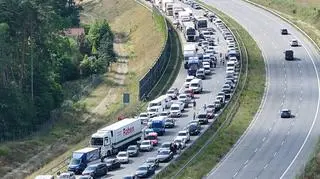 Zderzenie na trasie S17 koło Wiązowny