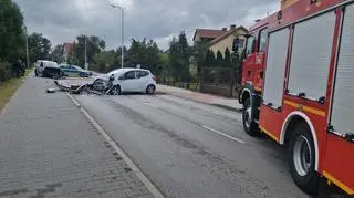 Wypadek w miejscowości Długa Kościelna