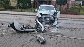 Wypadek w miejscowości Długa Kościelna