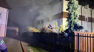 Pożar warsztatu w Sulejówku 