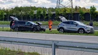 Kolizja na S17 w Woli Duckiej