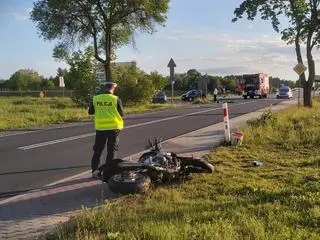 Wypadek w miejscowości Falęcice