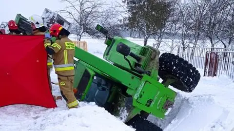 Tragedia podczas odśnieżania, nie żyje mężczyzna