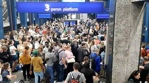 Trudny piątek na Dworcu Centralnym. Awaria sieci trakcyjnej, wielogodzinne opóźnienia i tłum na peronach 