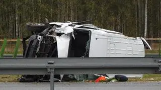 Wypadek na autostradzie 