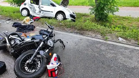W wypadku ranny został motocyklista