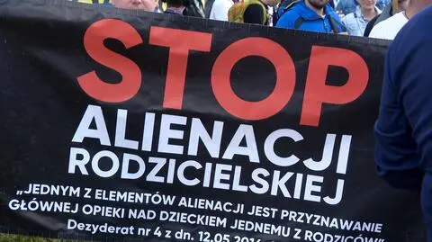 Protest przeciwko alienacji rodzicielskiej (wrzesień 2024 roku)