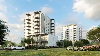 Osiedle po modernizacji na wizualizacjach