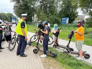 Akcja "e-Hulajnoga, e-Rower - Lokalnie!" na mazowieckich drogach