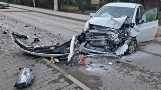 Wypadek w miejscowości Długa Kościelna