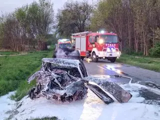 Wypadek w miejscowości Rudzienko