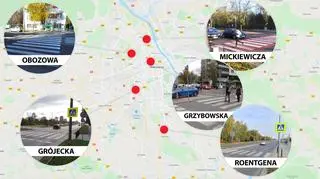 Mapa niebezpiecznych przejść dla pieszych 