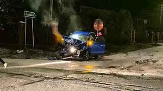 Wypadek w miejscowości Glinianka