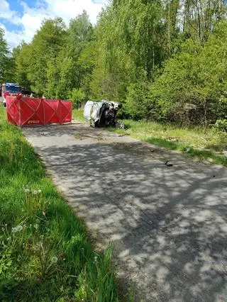 Wypadek w miejscowości Wólka Kobylańska 