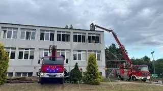 Pożar szkoły w Magnuszewie 