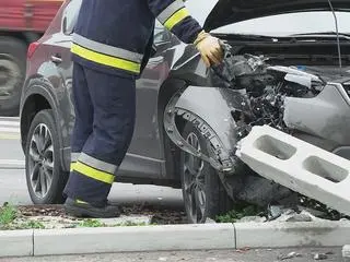 Kolizja na Wale Miedzeszyńskim