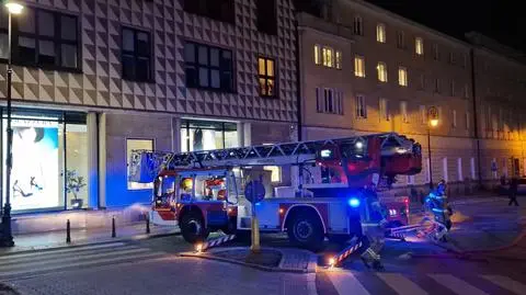 Pożar mieszkania w centrum Warszawy