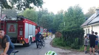 W akcji w Wawrze uczestniczyło 15 zastępów straży pożarnej 