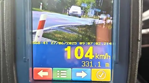Przekroczył prędkość, pożegnał się z prawem jazdy